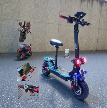 صورة سكوتر الوحش المزود بمحركين تيربو